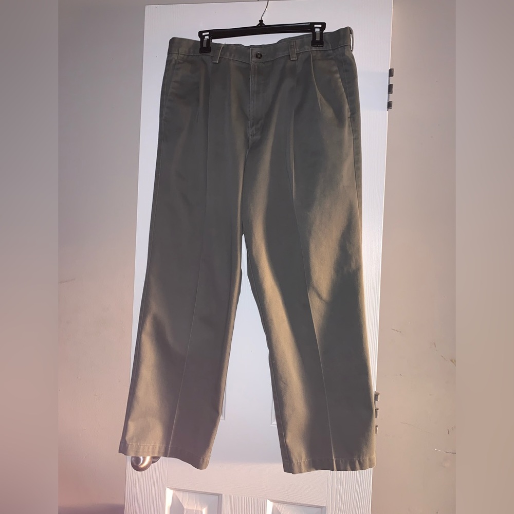 Dockers Pants Mens 36 X 30” Individual Fit Waistband Career Casual Elastic Waist